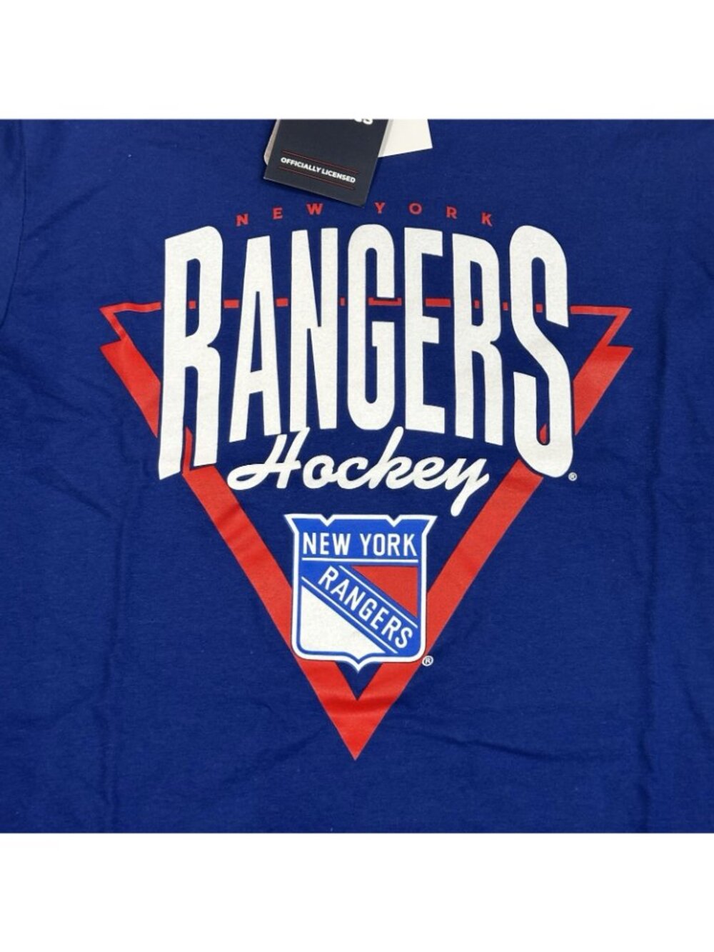 New York Rangers Long Sleeve Shirt Blue Fanatics NHL Licensed Mens Small - Picture 3 of 7